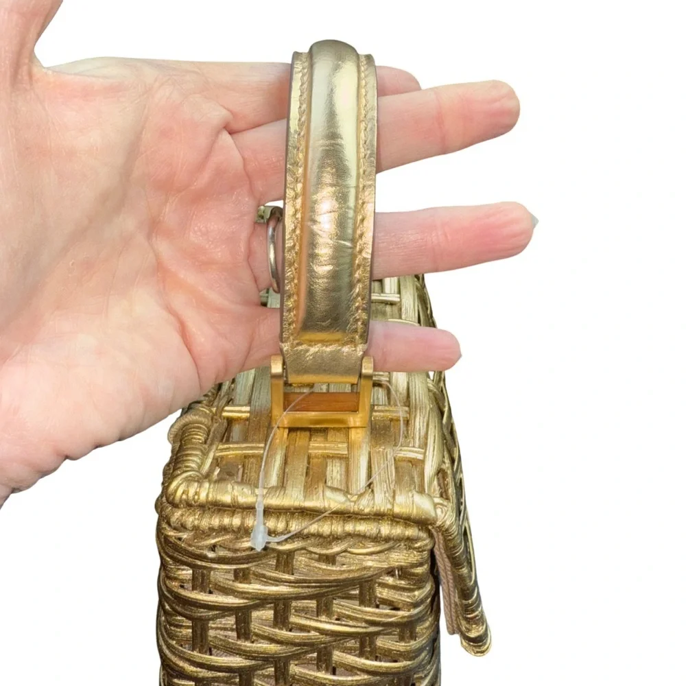 CULT GAIA  Sybil Nano Metallic Woven Crossbody Bag - Picture 7 of 10